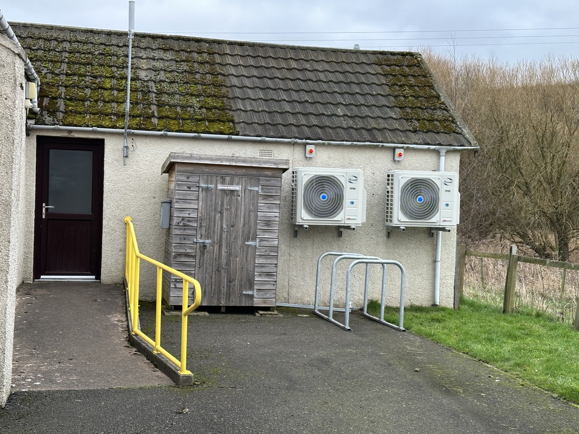 New heat pumps installed